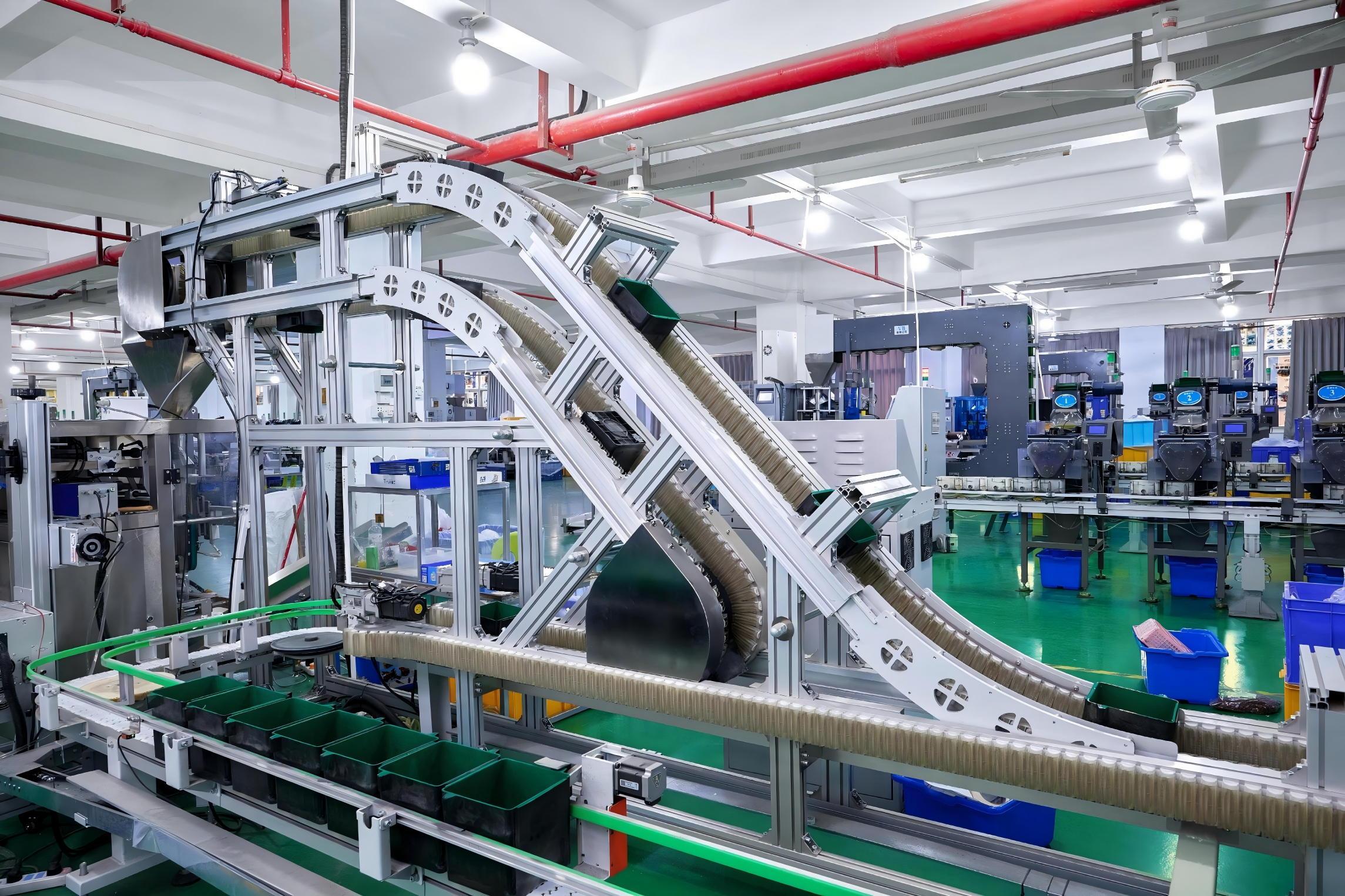 Precision brick sorting team verifying each component