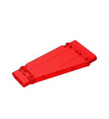 Technic Panel 5 x 11 x 1 Tapered #18945 Red