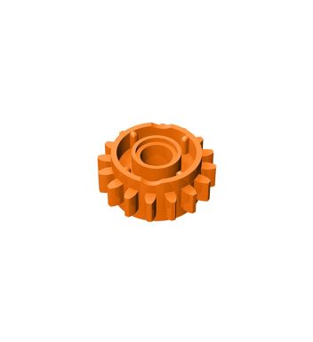 Gear 16 Tooth With Clutch On Both Sides #18946 Orange