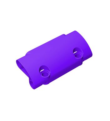 Technic Panel Curved 7 x 3 with 2 Pin Holes through Panel Surface #24119 Dark Purple