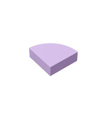 Tile Round 1 x 1 Quarter #25269 Lavender
