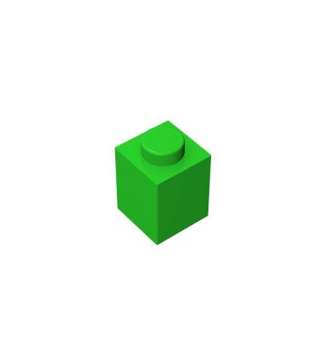 Brick 1 x 1 #3005 Bright Green
