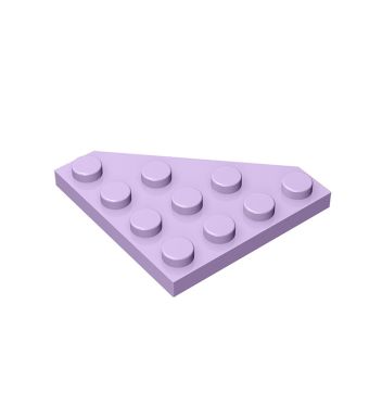Wedge Plate 4 x 4 Cut Corner #30503 Lavender