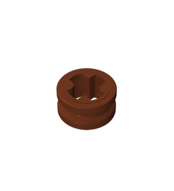Technic Bush 1/2 Smooth with Axle Hole Semi-Reduced #32123 Reddish Brown