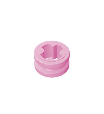 Technic Bush 1/2 Smooth with Axle Hole Semi-Reduced #32123 Bright Pink