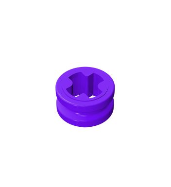 Technic Bush 1/2 Smooth with Axle Hole Semi-Reduced #32123 Dark Purple