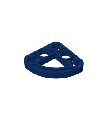Technic Beam 3 x 3 L-Shape with Quarter Ellipse Thin #32249 Dark Blue
