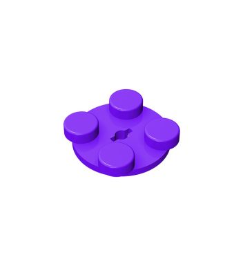 Turntable 2 x 2 Plate - Top #3679 Dark Purple