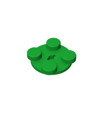Turntable 2 x 2 Plate - Top #3679 Green