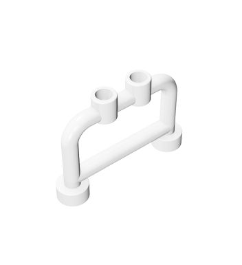 Bar 1 x 4 x 2 with Studs #4083 White