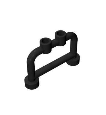 Bar 1 x 4 x 2 with Studs #4083 Black