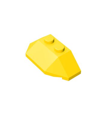 Wedge Sloped 45 2 x 4 Triple #47759 Yellow