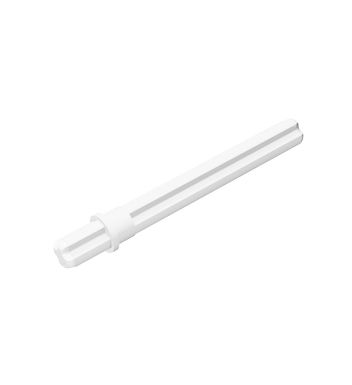Technic Axle 5.5 with Stop - Rounded Short End #59426 White