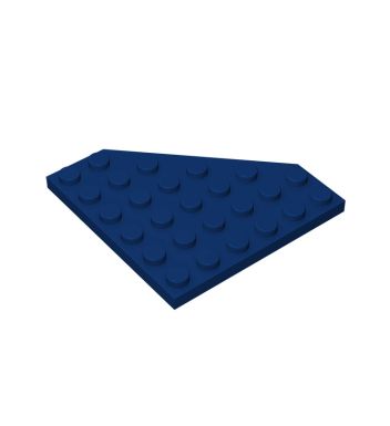 Wedge Plate 6 x 6 Cut Corner #6106 Dark Blue
