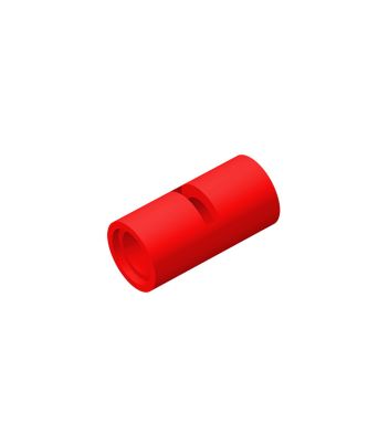 Pin Connector Round 2L With Slot (Pin Joiner Round) #62462 Red