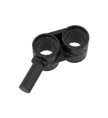 Technic Pin Connector Double with Bar 1 x 2 #85940 Black