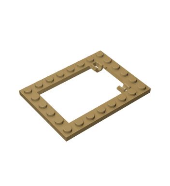 Plate Special 6 x 8 Trap Door Frame Horizontal - Long Pin Holders #92107 Dark Tan