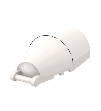 Windscreen 7 x 4 x 2 Round with Handle #92279 White