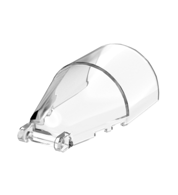 Windscreen 7 x 4 x 2 Round with Handle #92279 Trans-Clear