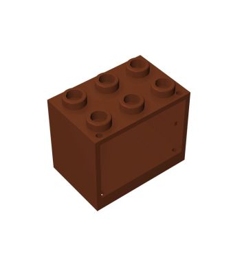 Cupboard 2 x 3 x 2 #92410 Reddish Brown