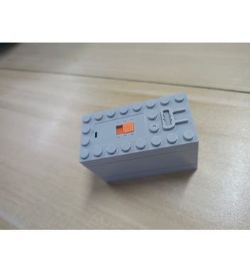 Battery Box, Power Functions, with Dark Bluish Gray Bottom - Non-Rechargeable #64228 Light Bluish Gray