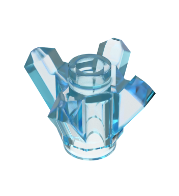 Rock 1 x 1 Crystal 4 Point #11127 Trans-Light Blue
