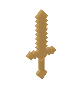 Weapon Sword Blocky #18787 Pearl Gold
