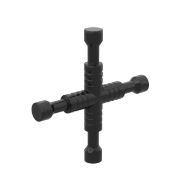 Tool Wrench 4-Way Lug #604553 Black