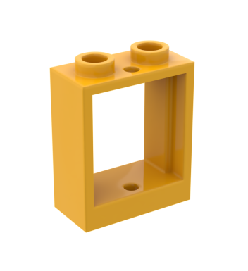 Window 1 x 2 x 2 Flat Front #60592 Bright Light Orange