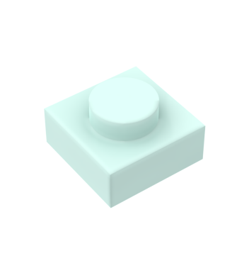 Plate 1 x 1 #3024 Light Aqua