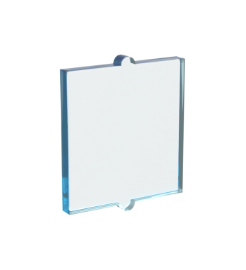 Glass for Window 1 x 2 x 2 Flat #60601 Trans-Light Blue