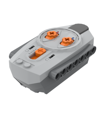 Control Unit, IR, Power Functions, with Dark Bluish Gray Bottom #58122 Light Bluish Gray