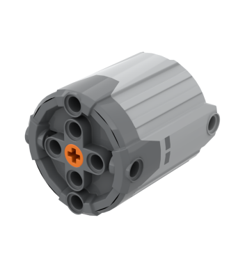 Motor, XL, Power Functions #58121 Light Bluish Gray