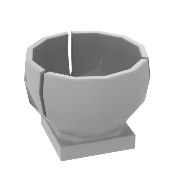 Cylinder Hemisphere 2 x 2 Ball Turret Socket Base #44358 Light Bluish Gray