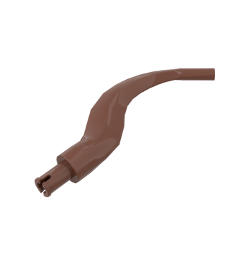 Plant / Animal Body Part, Tree / Branch / Tail / Appendage Bladed with Pin #24204 Reddish Brown