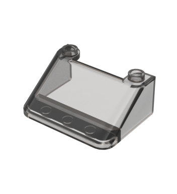 Windscreen 3 x 4 x 1 1/3 Large Glass Surface #57783 Trans-Black