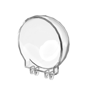 Windscreen 6 x 6 x 3 Canopy Half Sphere With Dual 2 Fingers #50747 Trans-Clear