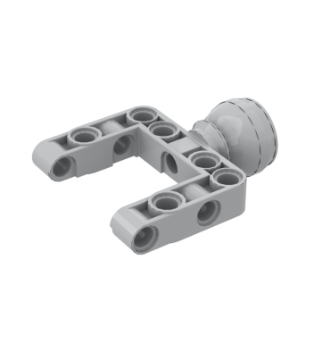 Technic Steering Ball Joint Large Open with C-Shape Pivot Frame #92910 Light Bluish Gray