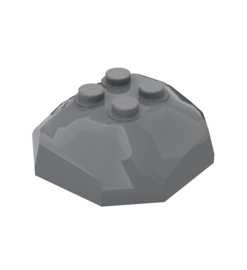 ROCK 4X4X1 1/3 UPPER PART #30293 Dark Bluish Gray