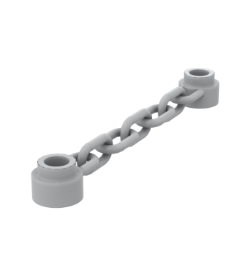 Chain 5 links #92338 Light Bluish Gray