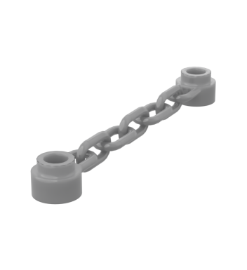 Chain 5 links #92338 Flat Silver