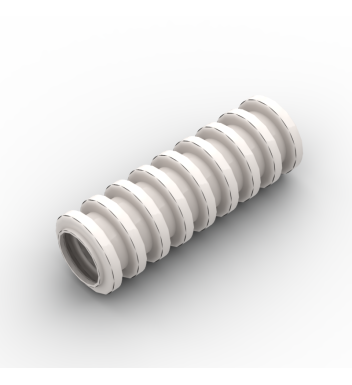 Hose, Ribbed 7mm D. 3L #21164 White