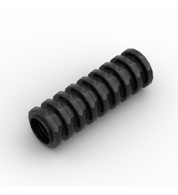 Hose, Ribbed 7mm D. 3L #21164 Black