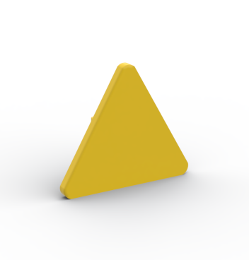 Road Sign Clip-on 2.2 x 2.667 Triangular #30259 Yellow