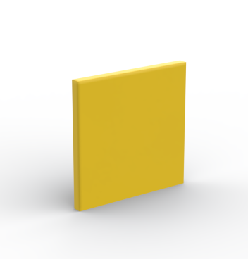 Road Sign Clip-on 2 x 2 Square Thick Open O Clip #15210 Yellow