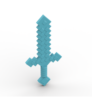 Weapon Sword Blocky #18787 Medium Azure