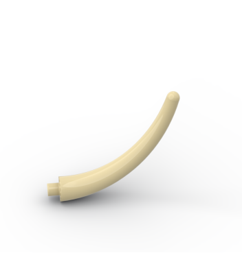 Animal Body Part / Plant, Tail / Claw / Horn / Branch / Tentacle, End Section #40379 Tan