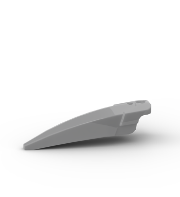 Large Figure Limb Cover, Size 4, Armor with Ball Joint Socket #90640 Flat Silver