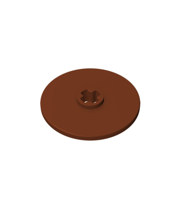 Technic Disk 3 x 3 #2723 Reddish Brown