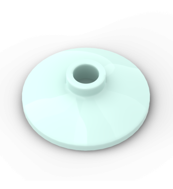 Dish 2 x 2 Inverted (Radar) #4740 Light Aqua